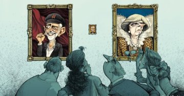 Corbyn May Farron via The Economist